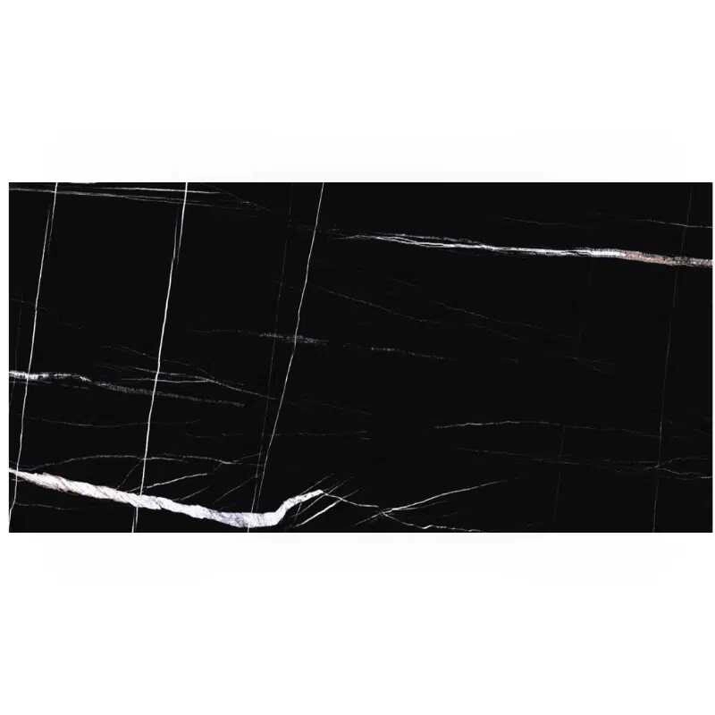 Plăci de porțelan "Agatha" negru lustruit 60x120cm